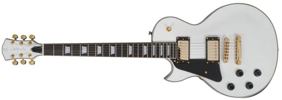 Sire Larry Carlton L7 Lh Signature Gaucher 2h Ht Eb - White - Single-Cut-E-Gitarre - Main picture
