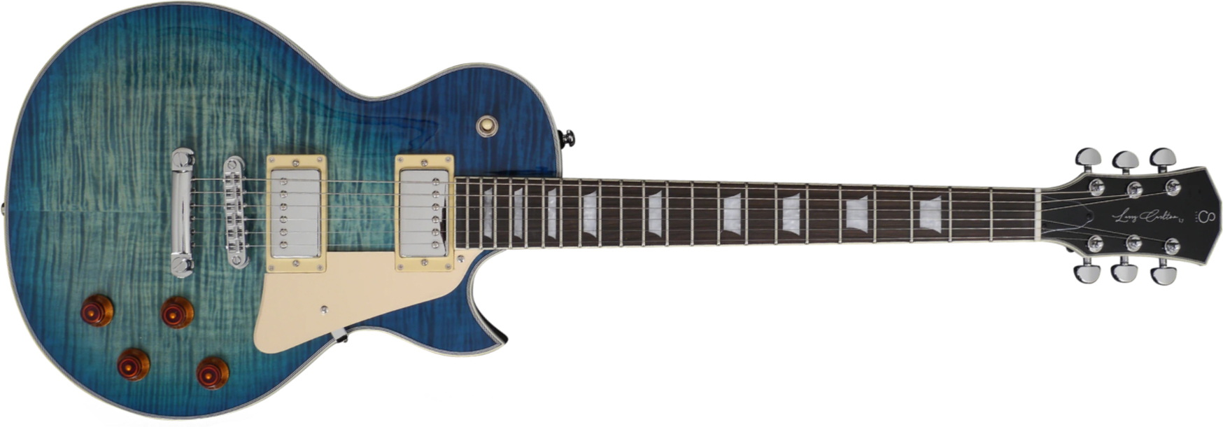 Sire Larry Carlton L7 Signature Ht Hh Eb - Trans Blue - Single-Cut-E-Gitarre - Main picture