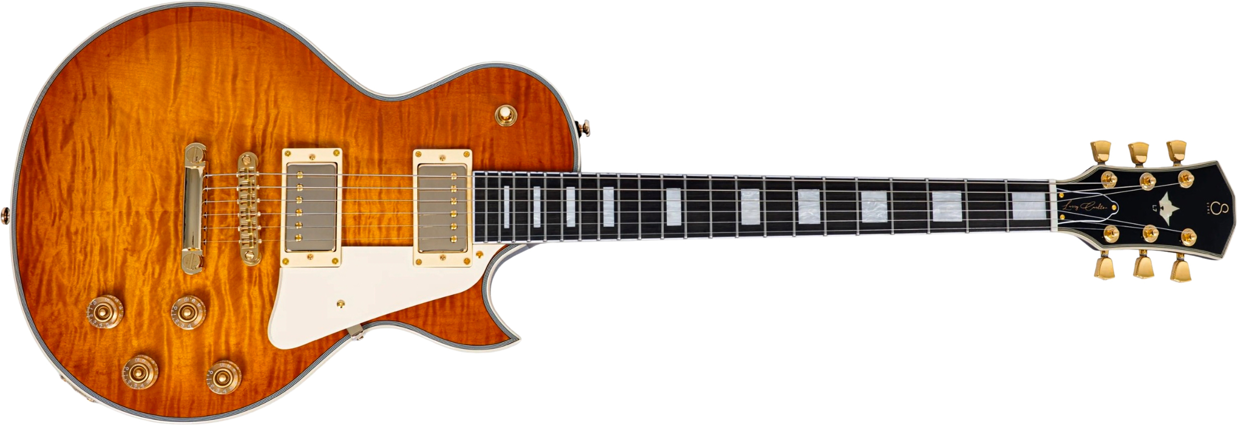 Sire Larry Carlton L7dx 2h Ht Eb - Amber Burst - Single-Cut-E-Gitarre - Main picture