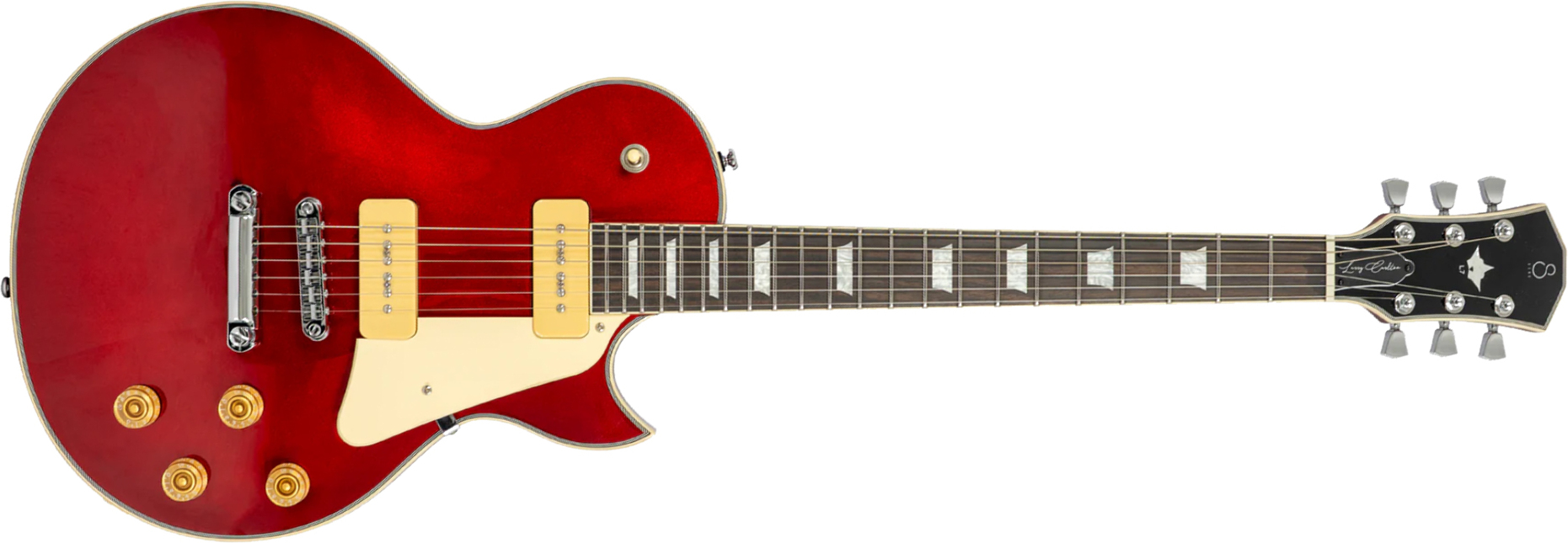 Sire Larry Carlton L7v New Gen 2s P90 Ht Eb - Candy Apple Red - Single-Cut-E-Gitarre - Main picture