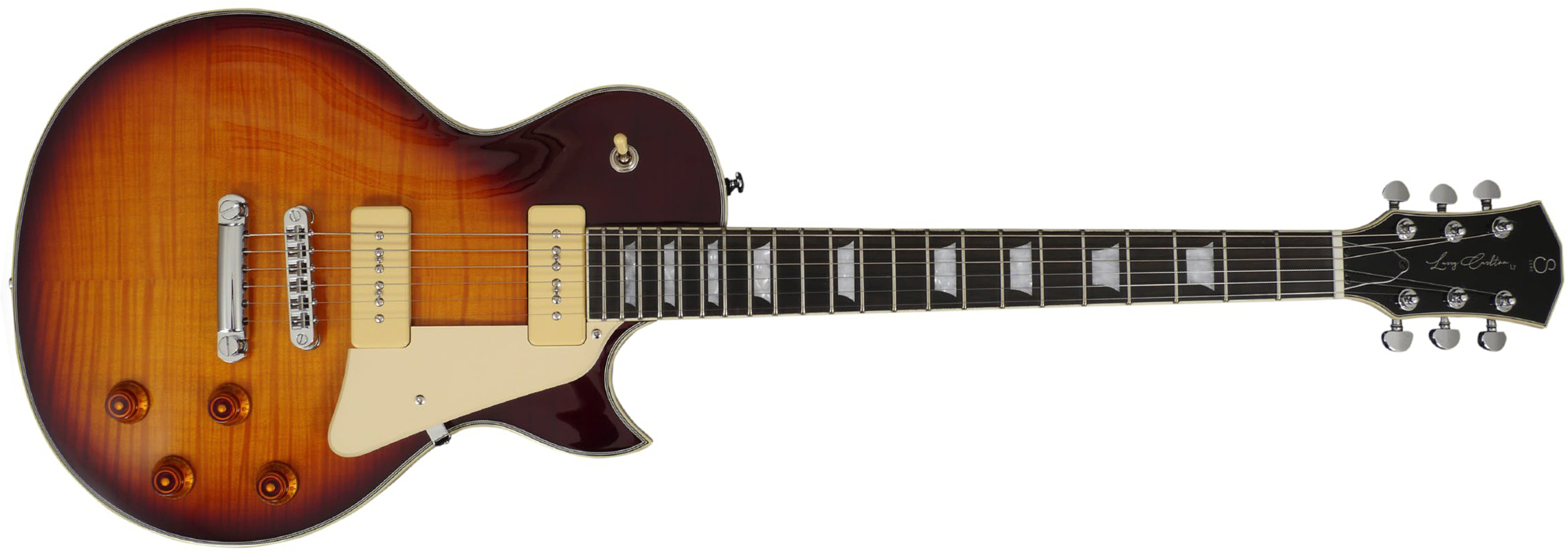 Sire Larry Carlton L7v Signature 2s P90 Ht Eb - Tobacco Sunburst - Single-Cut-E-Gitarre - Main picture