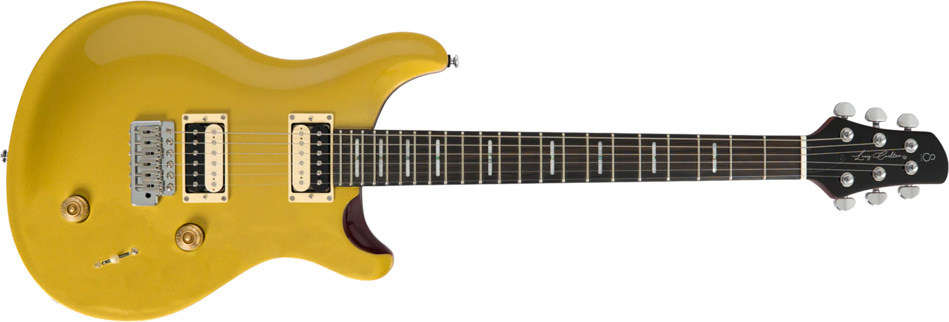 Sire Larry Carlton Q7 2h Trem Eb - Metallic Gold - Double Cut E-Gitarre - Main picture