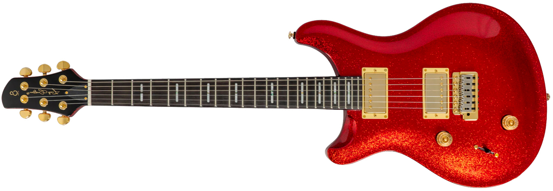 Sire Larry Carlton Q7 Lh Gaucher 2h Trem Eb - Red Sparkle - Double Cut E-Gitarre - Main picture