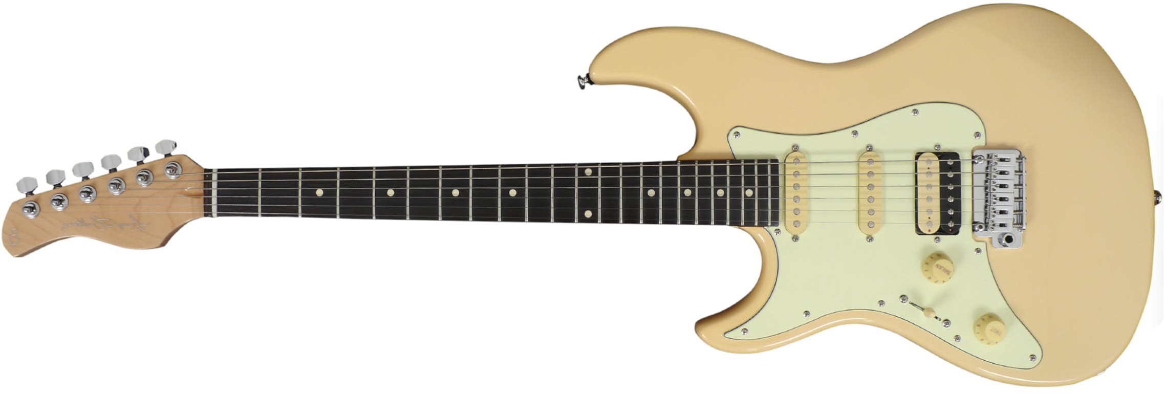 Sire Larry Carlton S3 Lh Signature Gaucher Hss Trem Rw - Vintage White - E-Gitarre für Linkshänder - Main picture