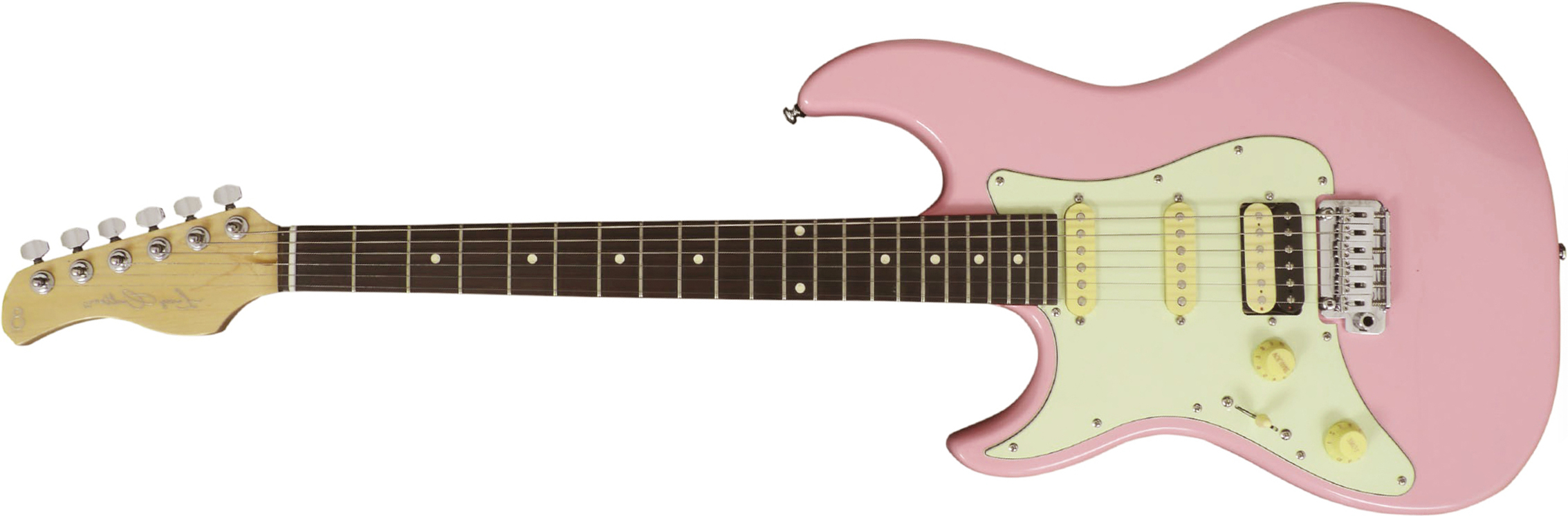 Sire Larry Carlton S3 Lh Signature Gaucher Hss Trem Rw - Pink - E-Gitarre für Linkshänder - Main picture