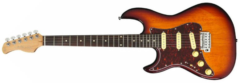 Sire Larry Carlton S3 Sss Lh Signature Gaucher 3s Trem Rw - Tobacco Sunburst - E-Gitarre in Str-Form - Main picture
