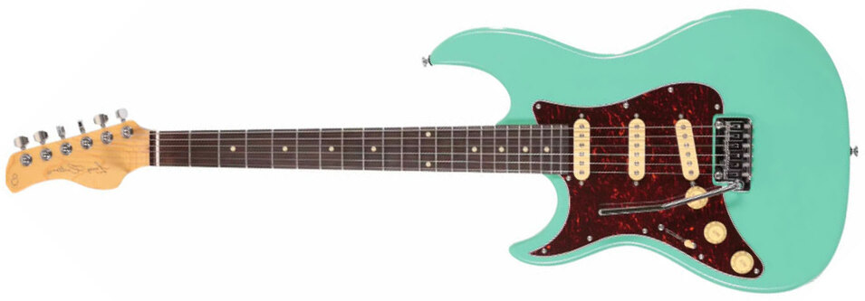 Sire Larry Carlton S3 Sss Lh Signature Gaucher 3s Trem Rw - Mild Green - E-Gitarre in Str-Form - Main picture