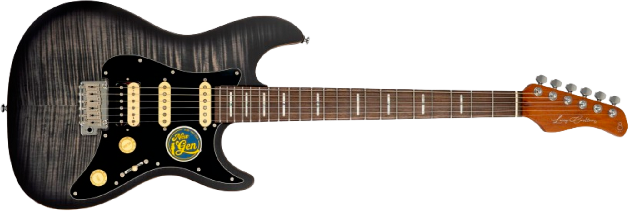 Sire Larry Carlton S7 Fm New Gen Hss Trem Rw - Transparent Black Satin - E-Gitarre in Str-Form - Main picture