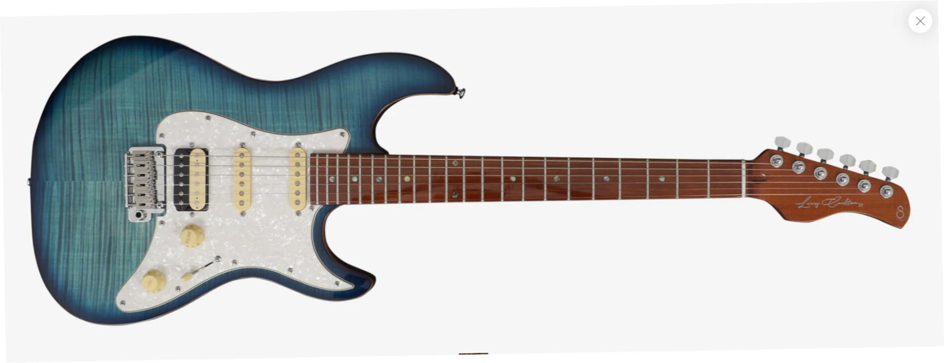 Sire Larry Carlton S7 Fm Signature Hss Trem Mn - Trans Blue - E-Gitarre in Str-Form - Main picture