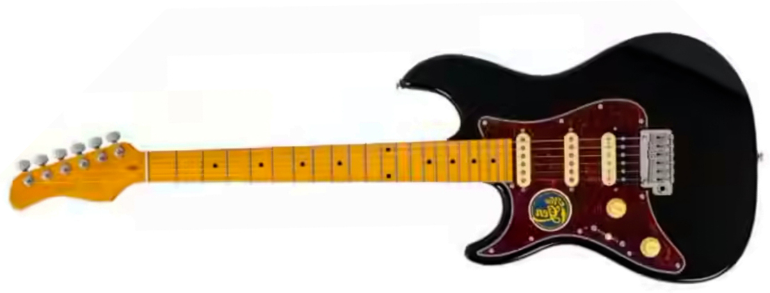 Sire Larry Carlton S7 Hss Lh Gaucher New Gen Trem Mn - Black - E-Gitarre in Str-Form - Main picture