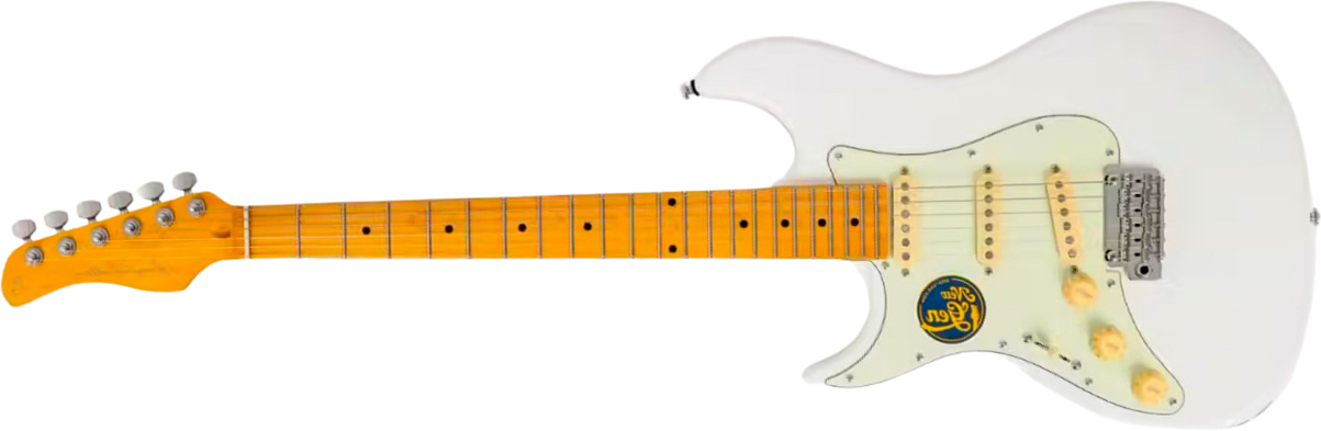 Sire Larry Carlton S7 Lh Gaucher New Gen 3s Trem Mn - White - E-Gitarre in Str-Form - Main picture