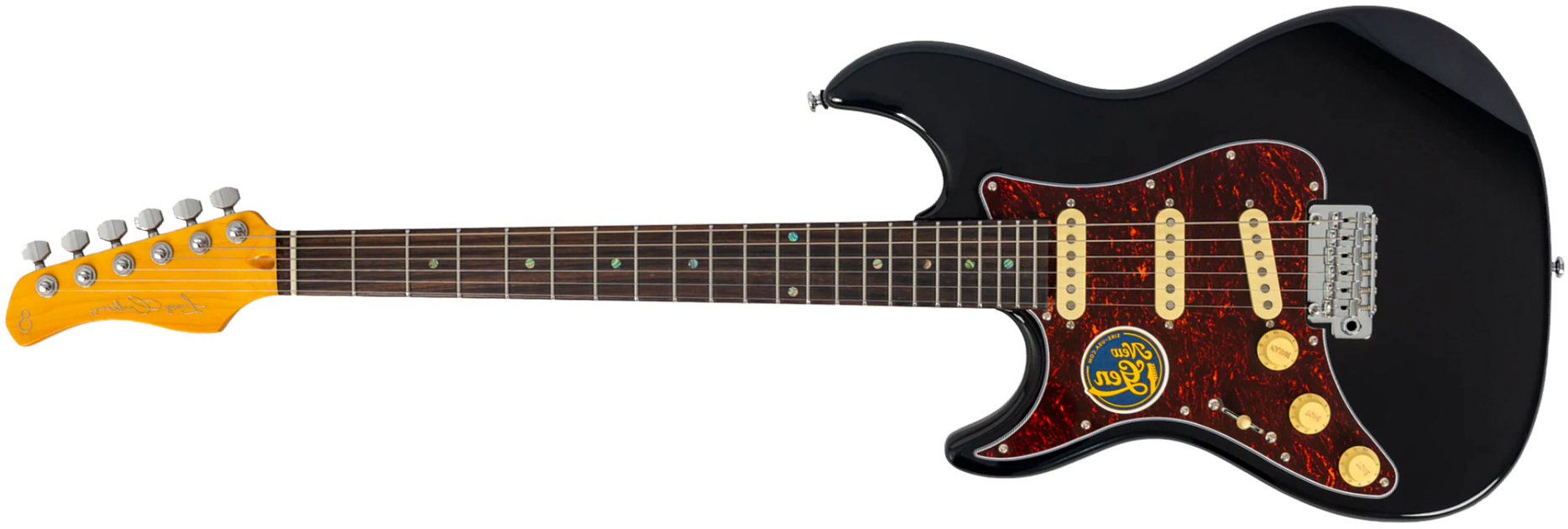 Sire Larry Carlton S7 Lh Gaucher New Gen 3s Trem Rw - Black - E-Gitarre in Str-Form - Main picture