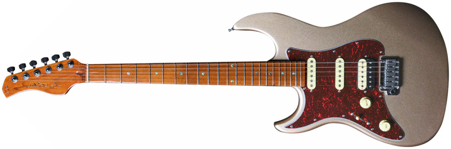 Sire Larry Carlton S7 Lh Signature Gaucher Hss Trem Mn - Champagne Gold Metal - E-Gitarre in Str-Form - Main picture