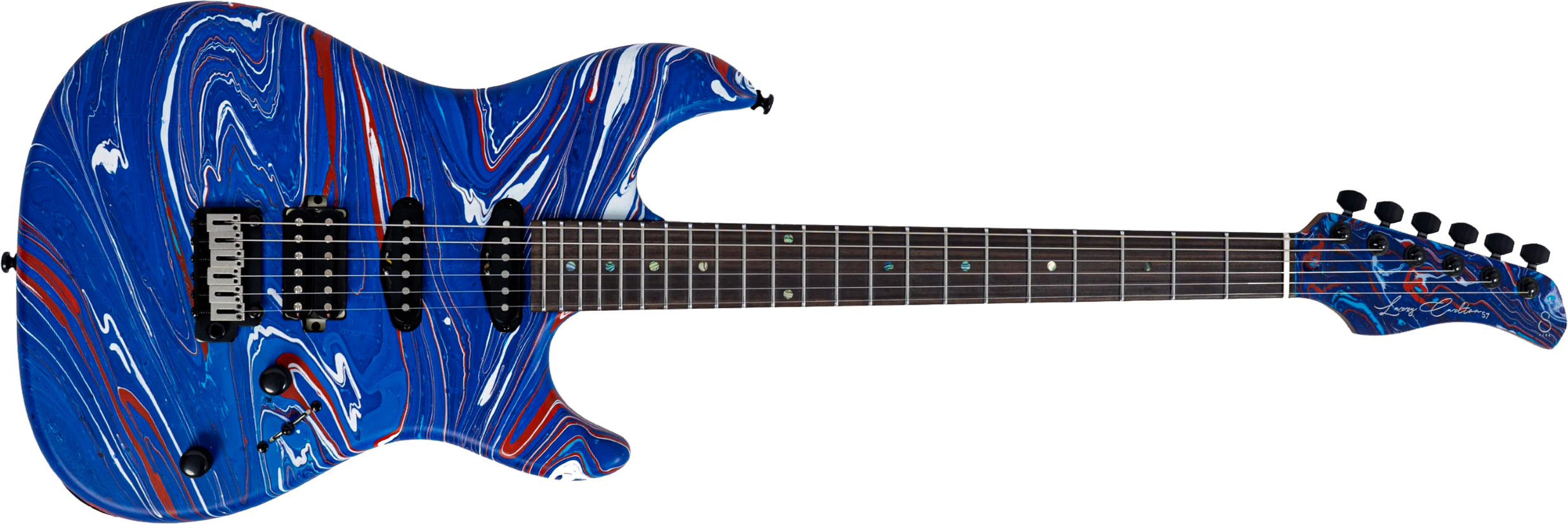 Sire Larry Carlton S7 Sw Hss Trem Rw - Blue Swirl - E-Gitarre in Str-Form - Main picture