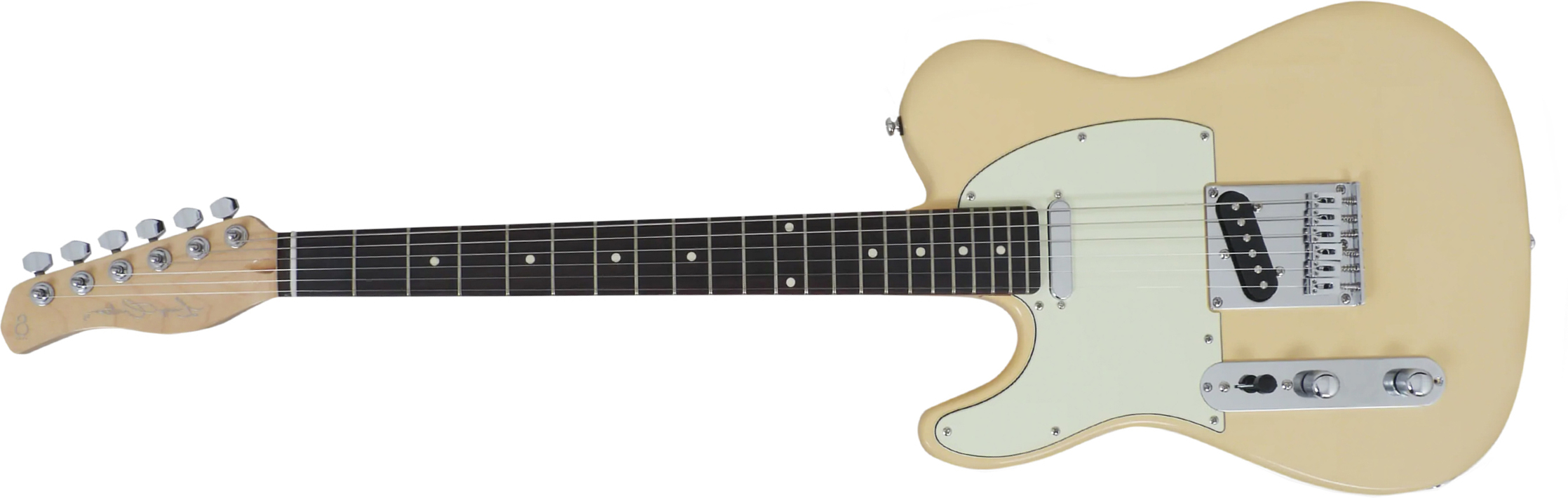 Sire Larry Carlton T3 Lh Signature Gaucher 2s Ht Rw - Vintage White - E-Gitarre für Linkshänder - Main picture
