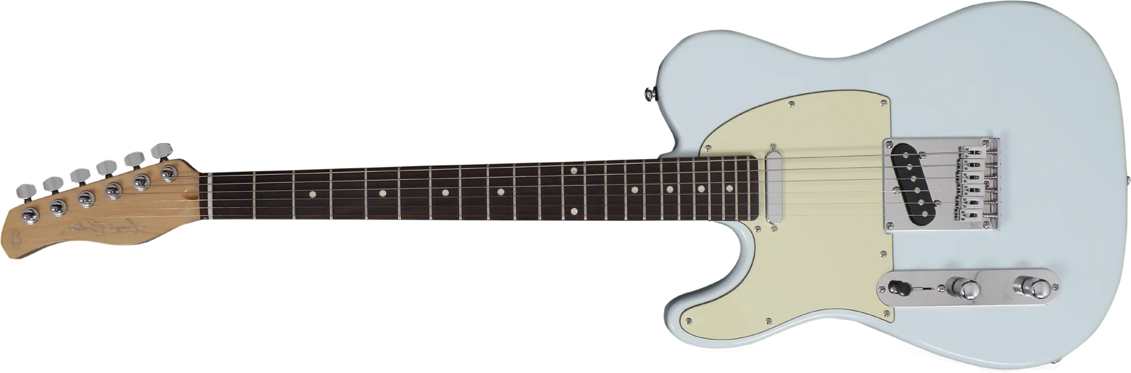 Sire Larry Carlton T3 Lh Signature Gaucher 2s Ht Rw - Sonic Blue - E-Gitarre für Linkshänder - Main picture