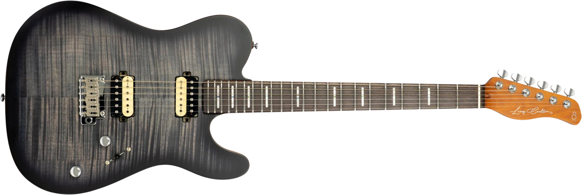 Sire Larry Carlton T7 Fm New Gen 2h Trem Rw - Transparent Black - E-Gitarre in Teleform - Main picture