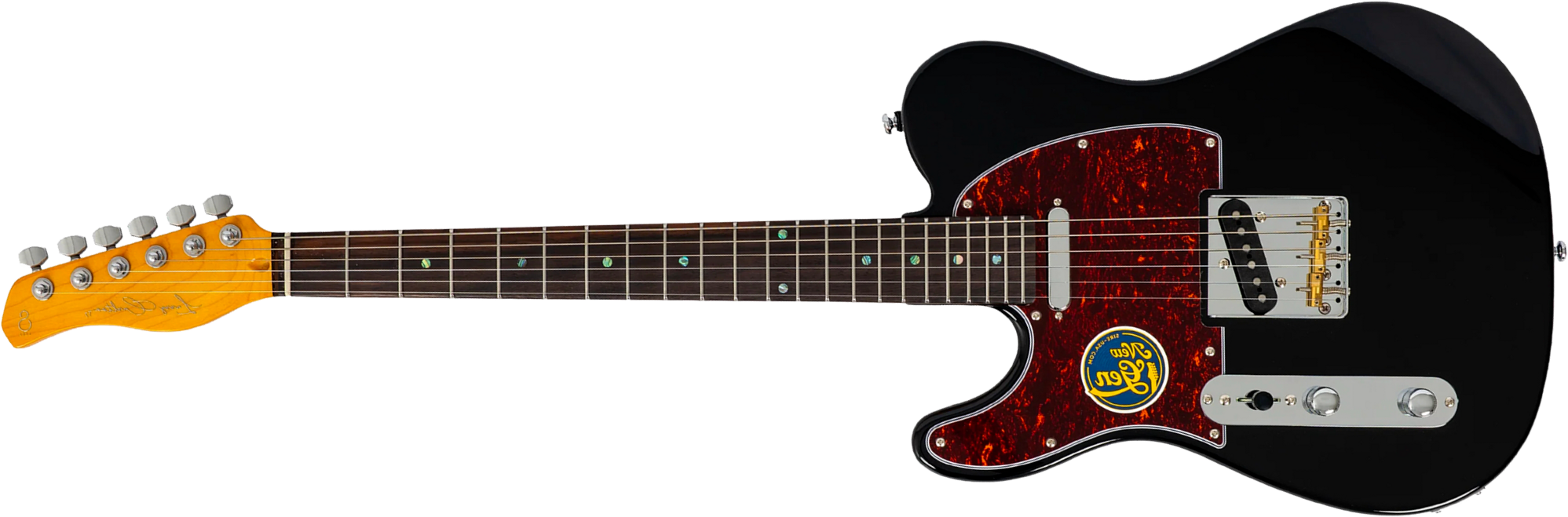 Sire Larry Carlton T7 Lh Gaucher New Gen 2s Ht Rw - Black - E-Gitarre in Teleform - Main picture