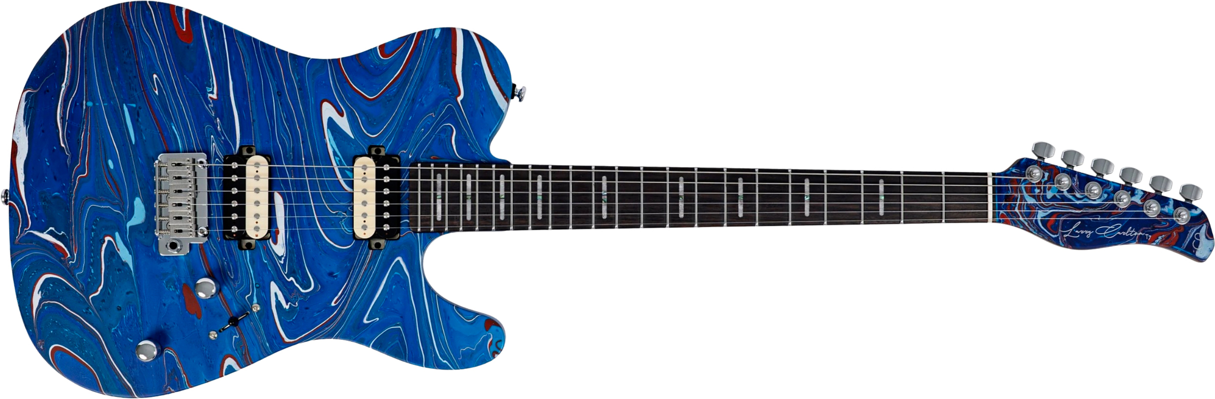 Sire Larry Carlton T7 Sw 2h Trem Rw - Blue Swirl - E-Gitarre in Teleform - Main picture