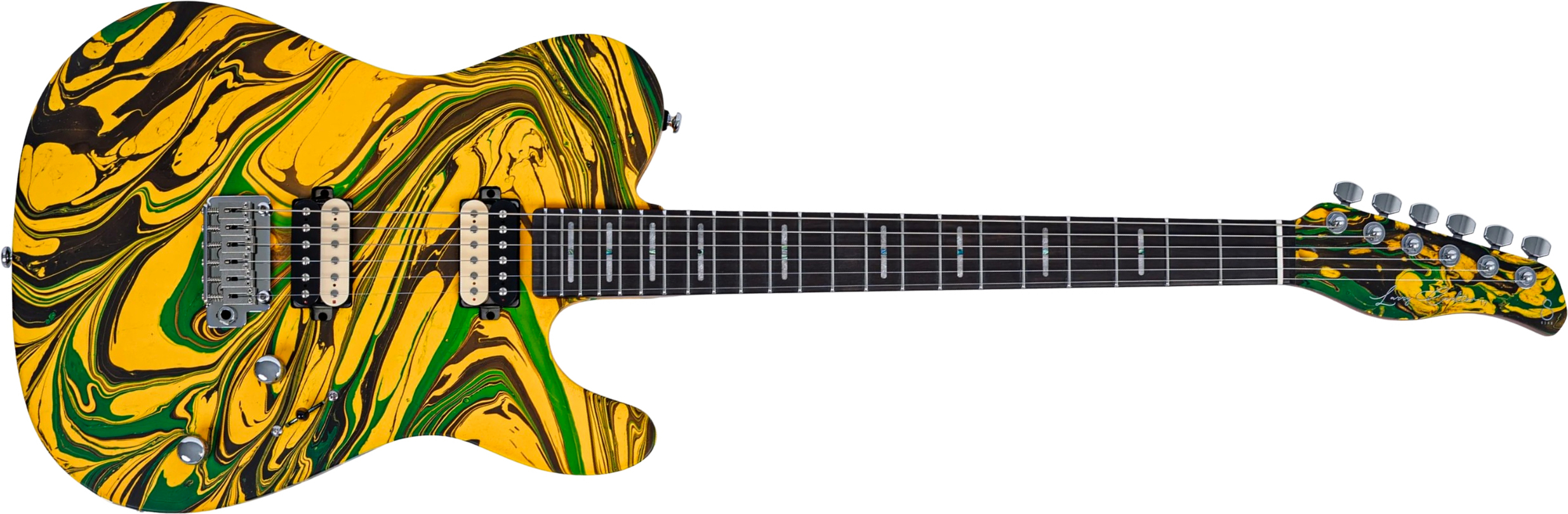 Sire Larry Carlton T7 Sw 2h Trem Rw - Yellow Swirl - E-Gitarre in Teleform - Main picture