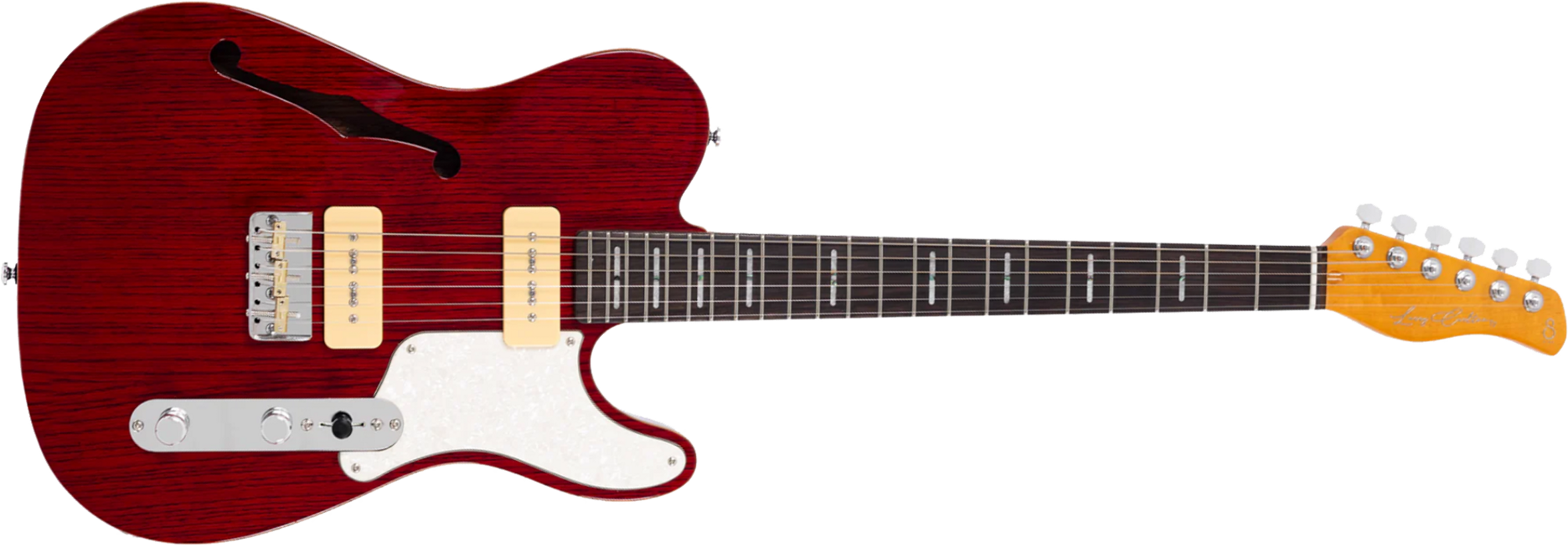 Sire Larry Carlton T7tm Signature 2s P90 Ht Rw - See Through Red - E-Gitarre in Teleform - Main picture