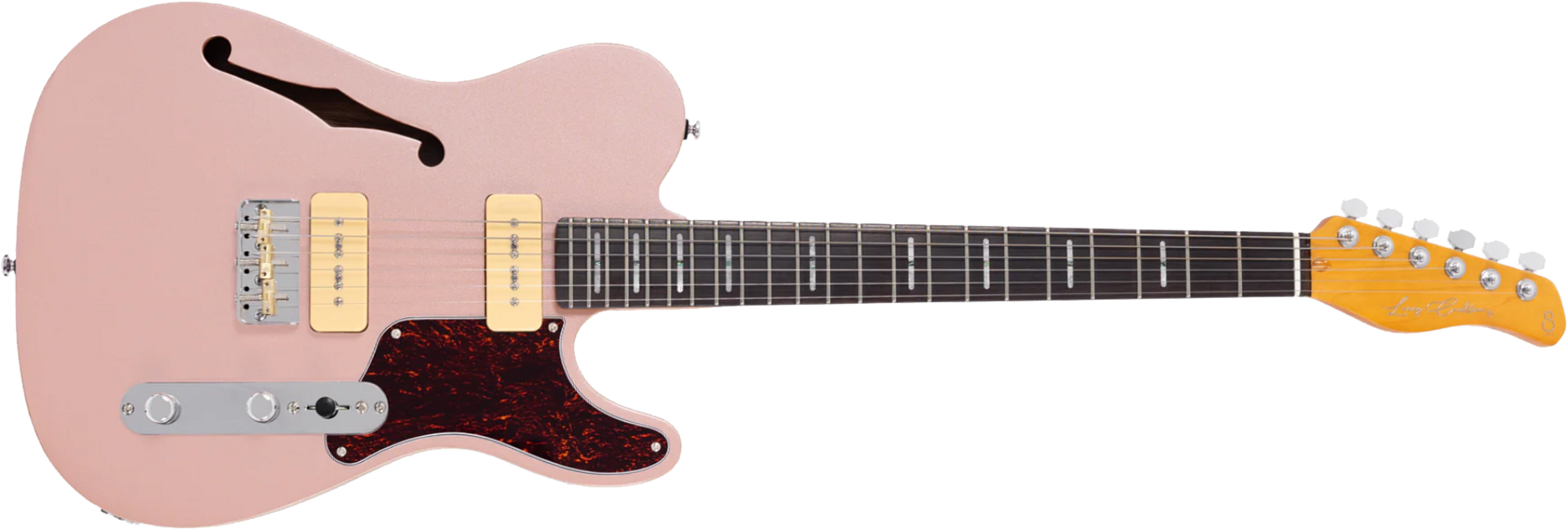 Sire Larry Carlton T7tm Signature 2s P90 Ht Rw - Rosegold - E-Gitarre in Teleform - Main picture