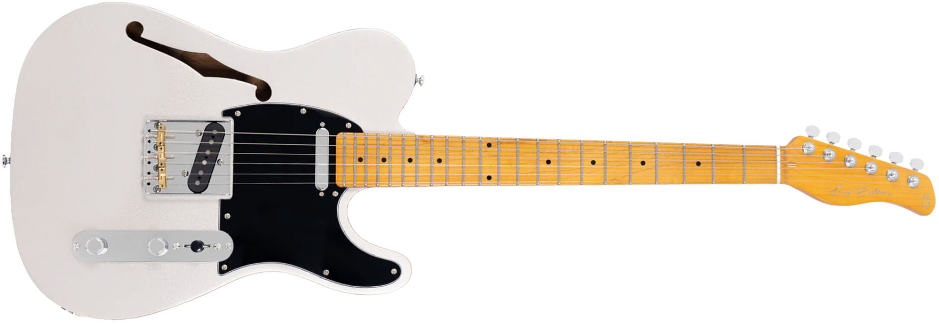 Sire Larry Carlton T7tv Signature 2s Ht Mn - Tv Silver - E-Gitarre in Teleform - Main picture