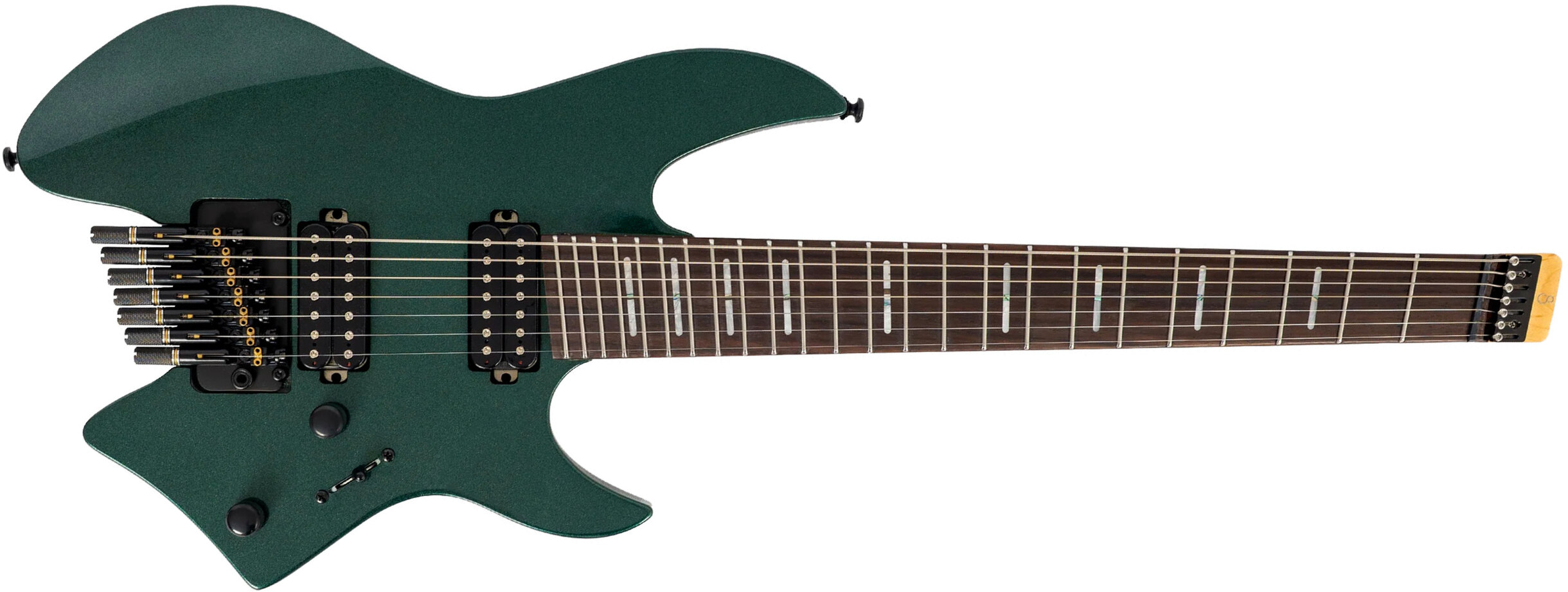 Sire Larry Carlton X6 Headless 7c Multiscale 2h Trem Rw - Metallic Green - Multi-Scale Guitar - Main picture