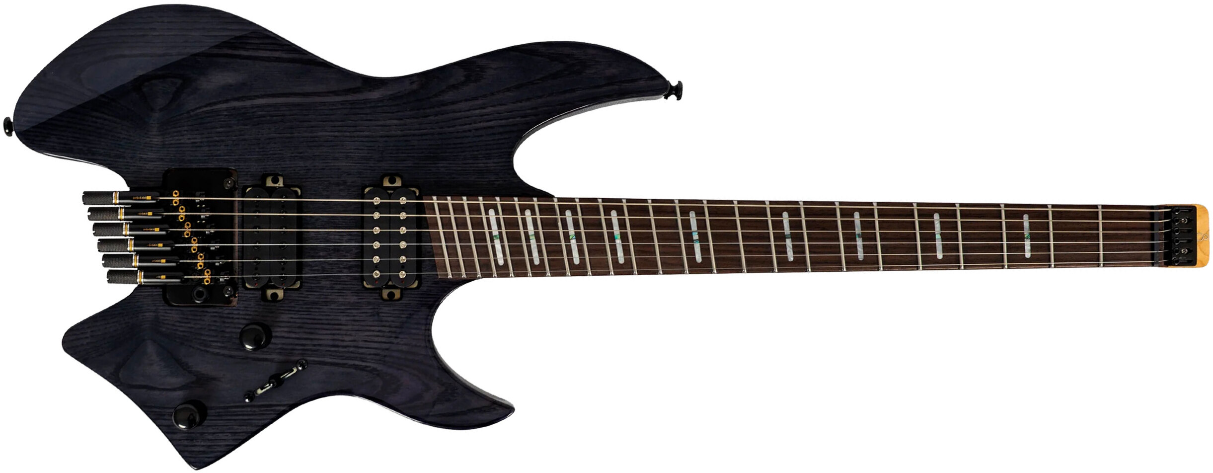 Sire Larry Carlton X6 Headless Multiscale 2h Trem Rw - Transparent Black - Multi-Scale Guitar - Main picture