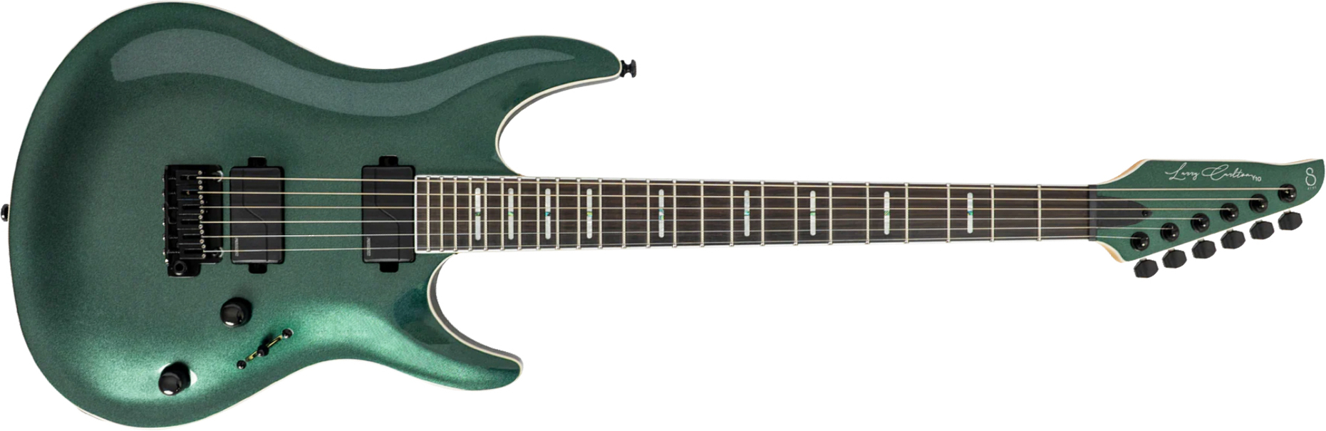 Sire Larry Carlton Y10 2h Fishman Fluence Trem Eb - Metallic Green - E-Gitarre in Str-Form - Main picture