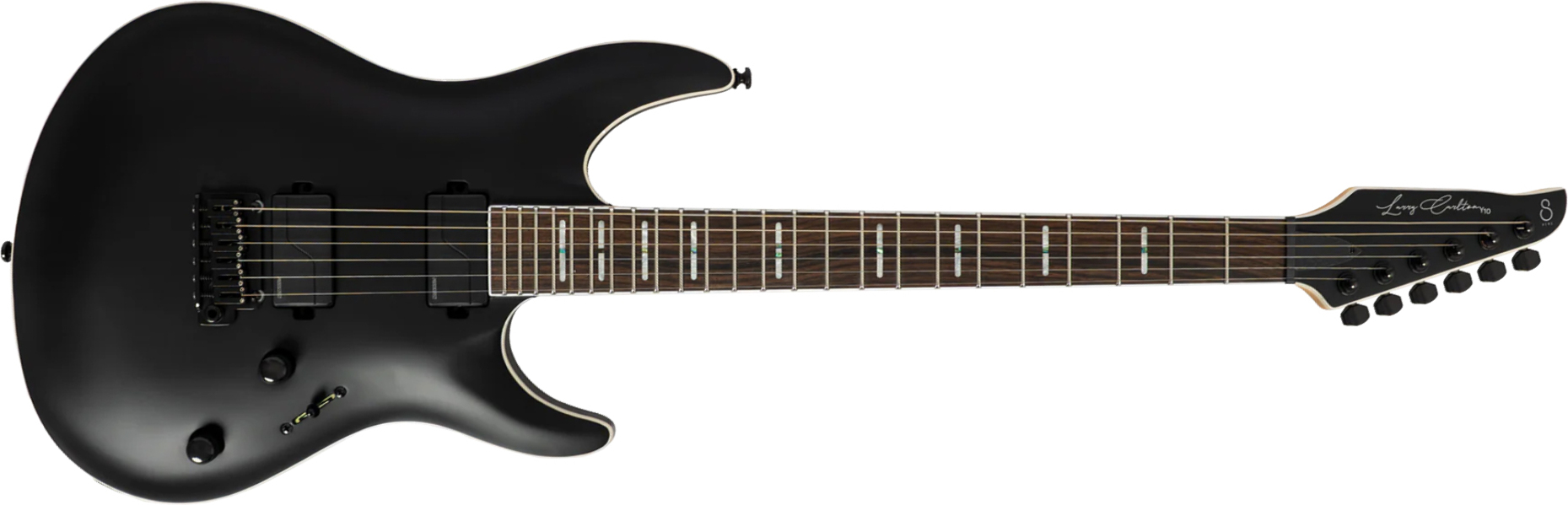 Sire Larry Carlton Y10 2h Fishman Fluence Trem Eb - Black Satin - E-Gitarre in Str-Form - Main picture
