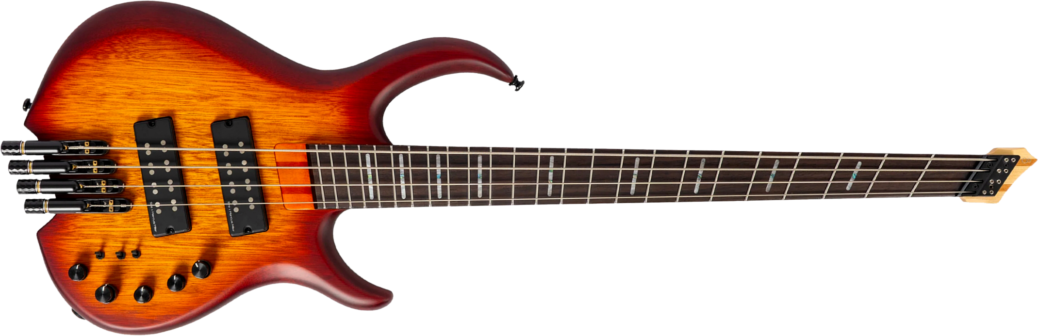 Sire Marcus Miller M6 Headless 4st Multiscale Active Rw - Tobacco Sunburst Satin - Solidbody E-bass - Main picture