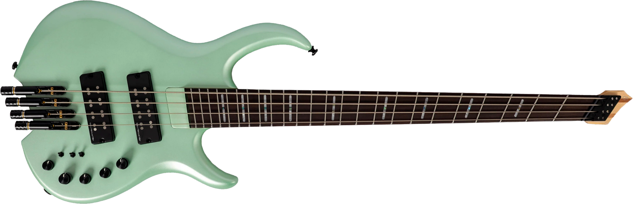 Sire Marcus Miller M6 Headless 4st Multiscale Active Rw - Surf Green Metallic - Solidbody E-bass - Main picture