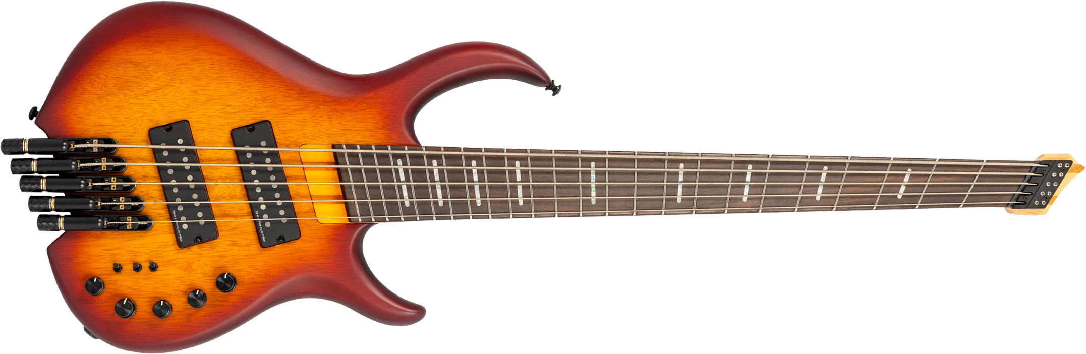 Sire Marcus Miller M6 Headless 5st Multiscale 5c Active Rw - Tobacco Sunburst Satin - Solidbody E-bass - Main picture