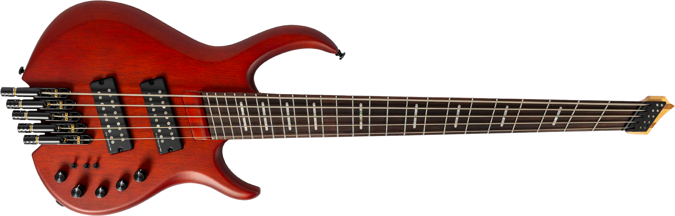 Sire Marcus Miller M6 Headless 5st Multiscale 5c Active Rw - Mahogany Satin - Solidbody E-bass - Main picture
