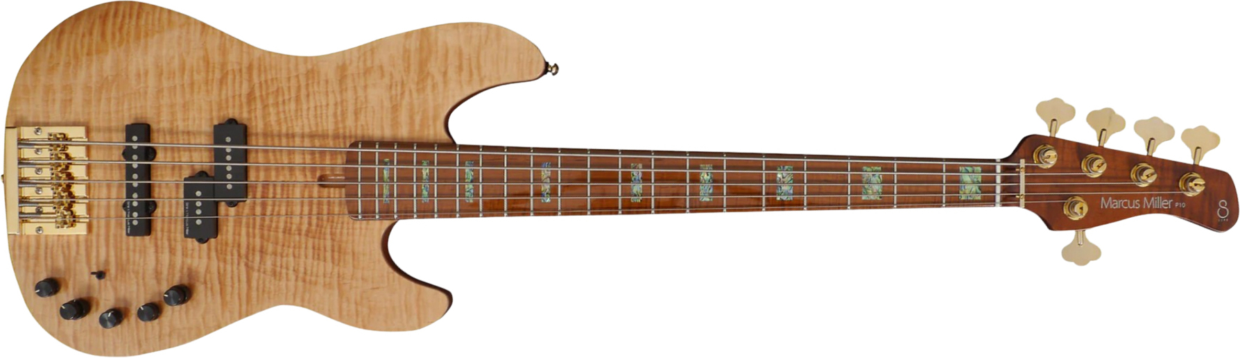Sire Marcus Miller P10dx 5st 5c Active Mn - Natural - Solidbody E-bass - Main picture