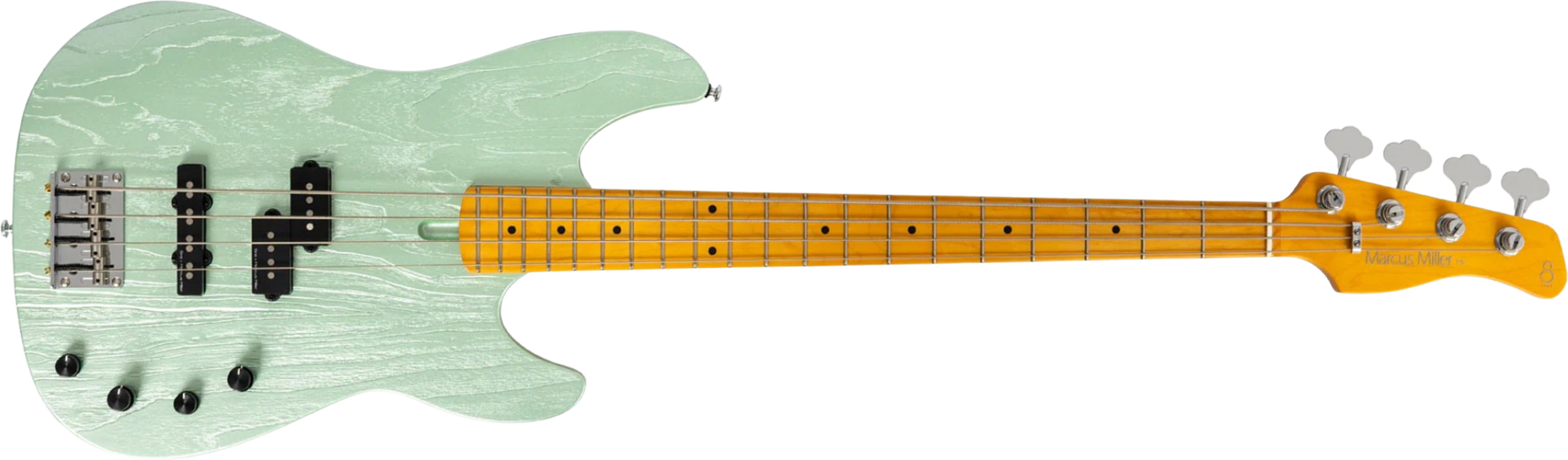 Sire Marcus Miller P6 4st Active Mn - Surf Green Metallic - Solidbody E-bass - Main picture
