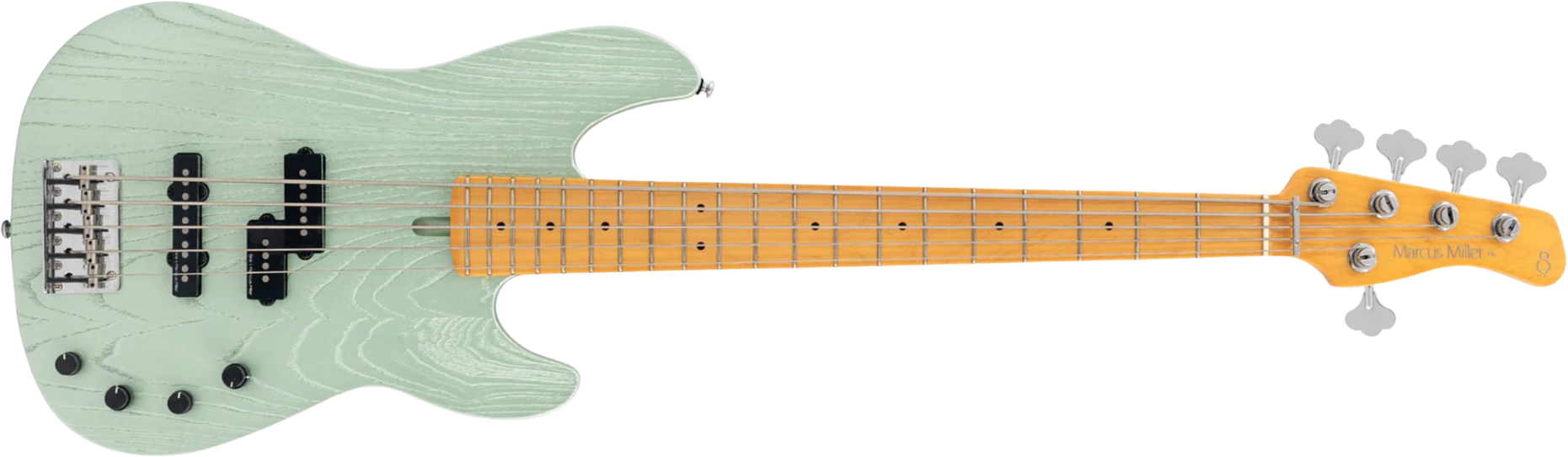 Sire Marcus Miller P6 5st 5c Active Mn - Surf Green Metallic - Solidbody E-bass - Main picture