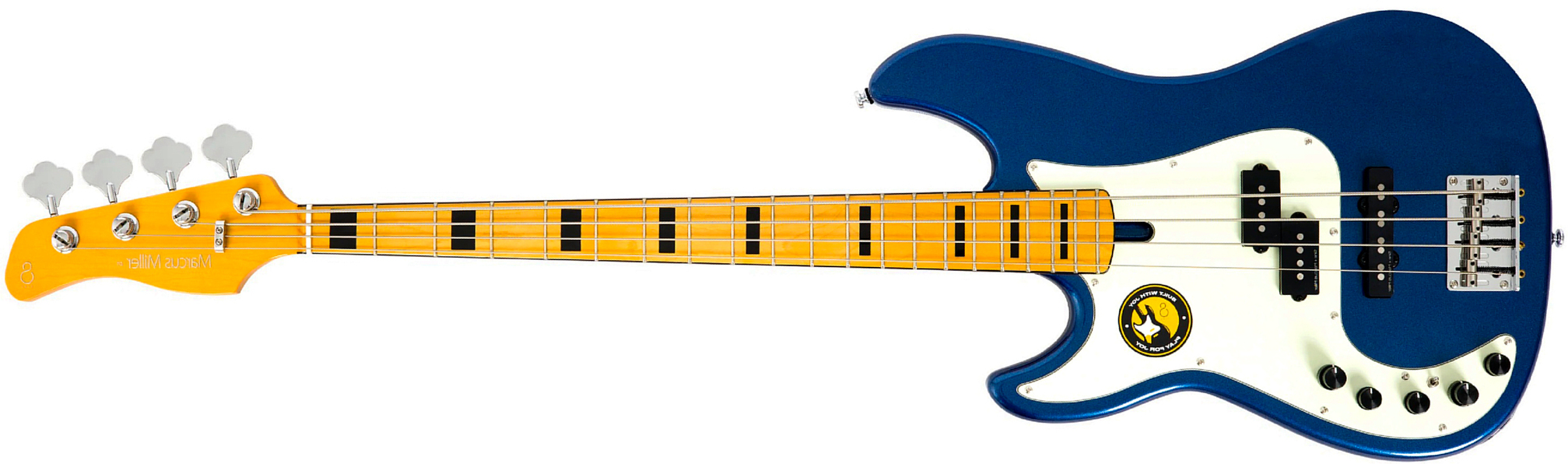Sire Marcus Miller P7 Alder 4st Lh Gaucher Active Mn - Dark Navy - Solidbody E-bass - Main picture