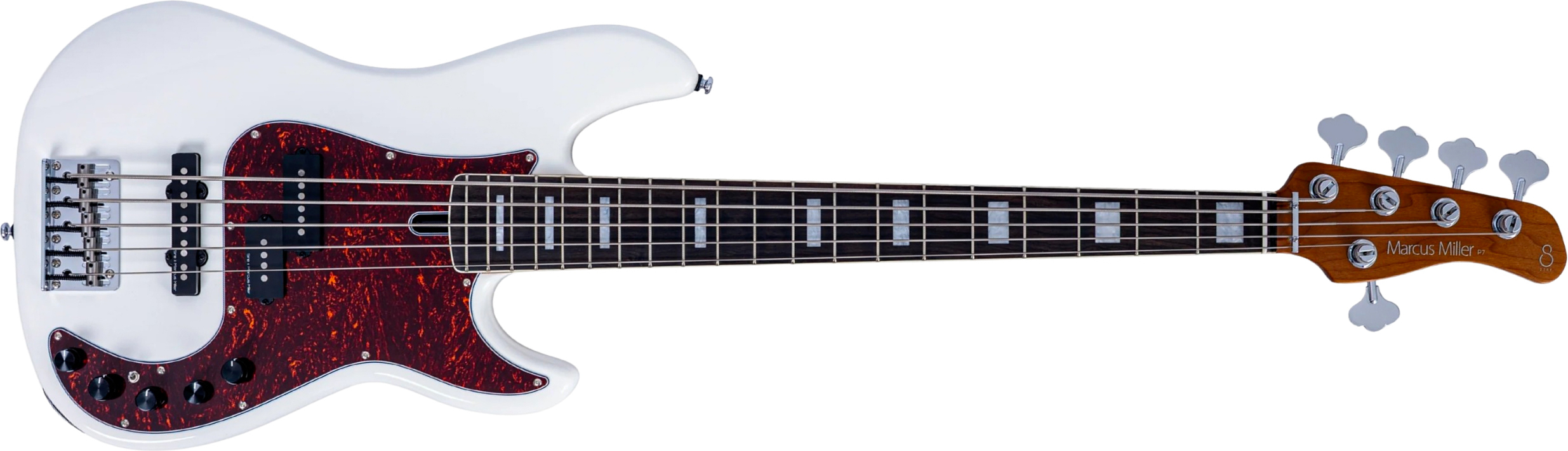 Sire Marcus Miller P7 New Gen 5st 5c Active Eb - Antique White - Solidbody E-bass - Main picture
