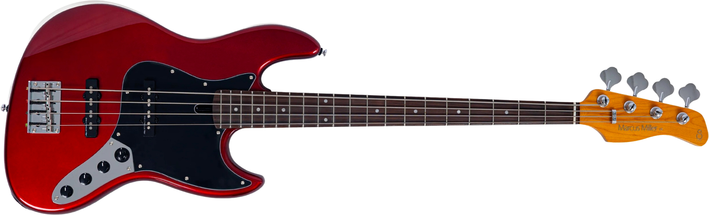 Sire Marcus Miller V3 New Gen 4st Active Rw - Candy Apple Red - Solidbody E-bass - Main picture