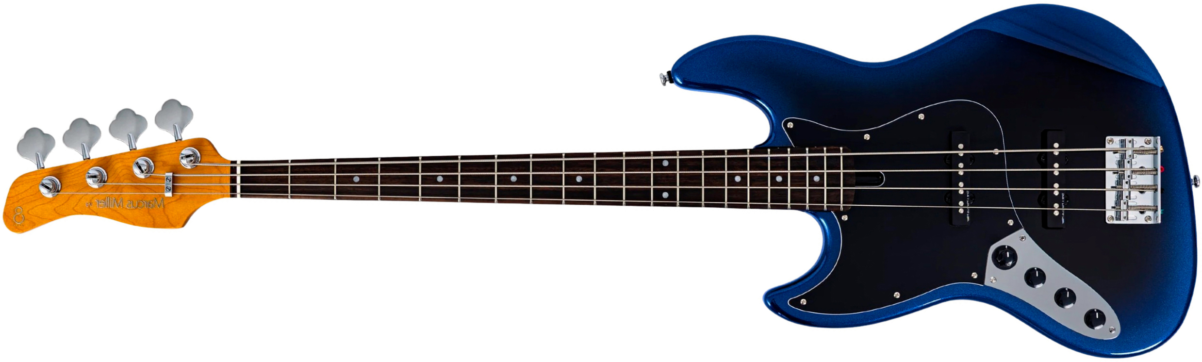 Sire Marcus Miller V3 New Gen 4st Lh Gaucher Active Rw - Midnight Blueburst - Solidbody E-bass - Main picture