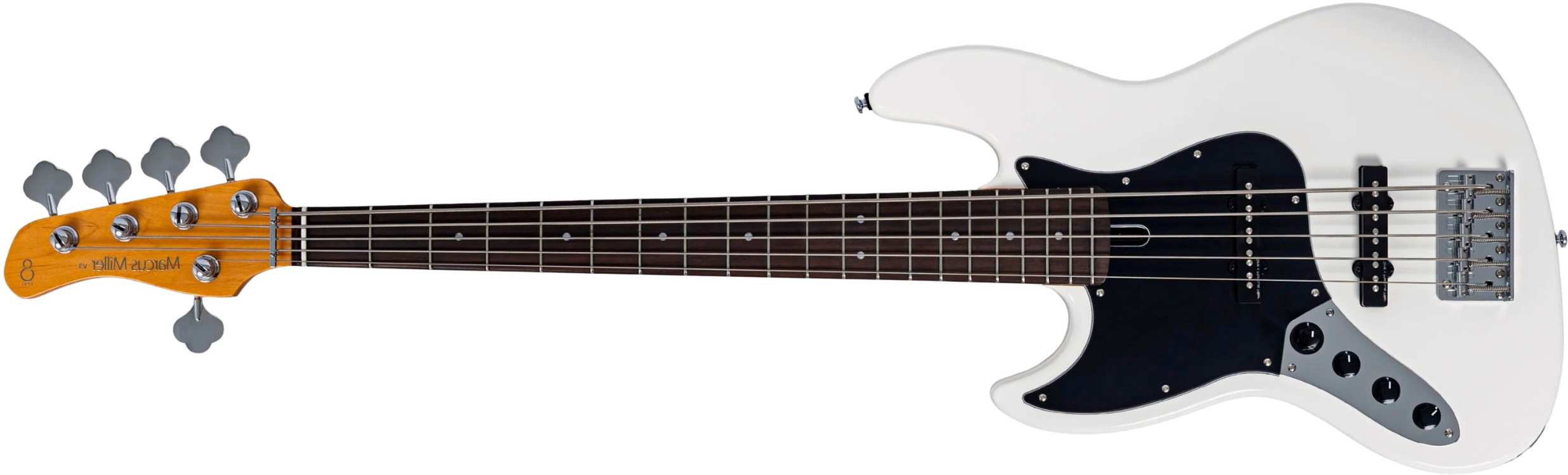 Sire Marcus Miller V3 New Gen 5st Lh 5c Gaucher Active Rw - Antique White - Solidbody E-bass - Main picture