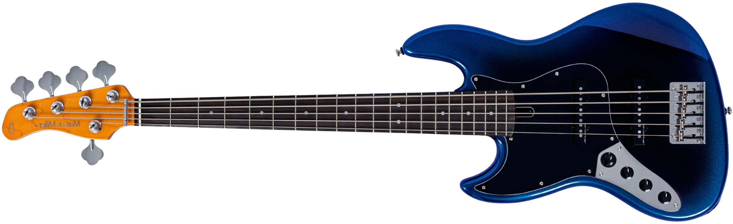 Sire Marcus Miller V3 New Gen 5st Lh 5c Gaucher Active Rw - Midnight Blueburst - Solidbody E-bass - Main picture