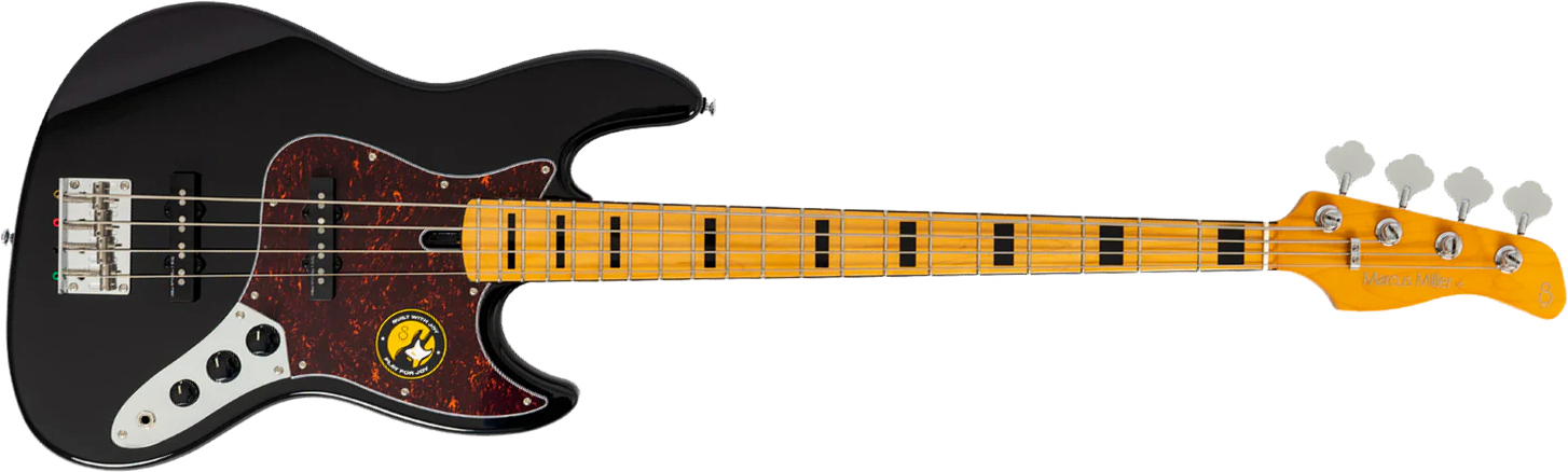 Sire Marcus Miller V5 Alder 4st Fretless Mn - Black - Solidbody E-bass - Main picture