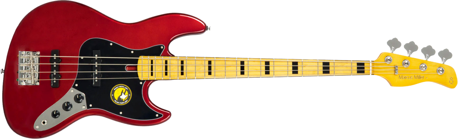 Sire Marcus Miller V5 Alder 4st Mn - Candy Apple Red - Solidbody E-bass - Main picture