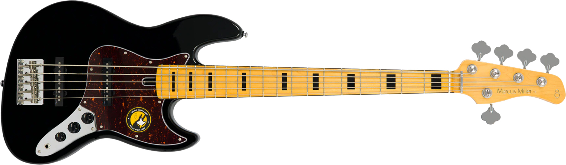 Sire Marcus Miller V5 Alder 5st 5c Mn - Black - Solidbody E-bass - Main picture