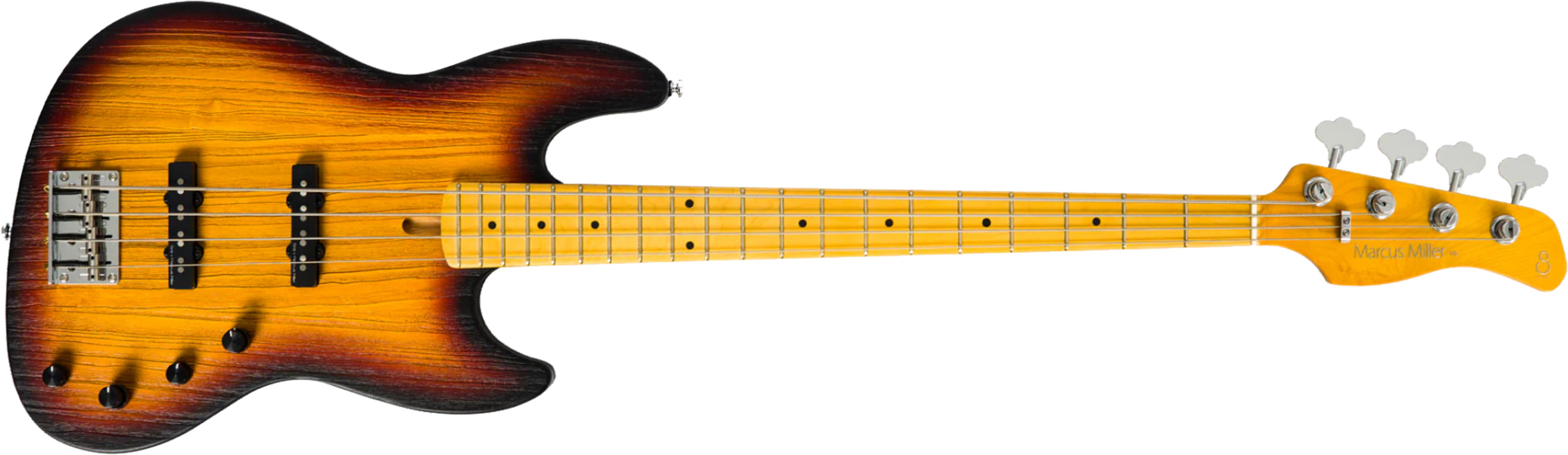 Sire Marcus Miller V6 4st Active Mn - 3 Tone Sunburst - Solidbody E-bass - Main picture