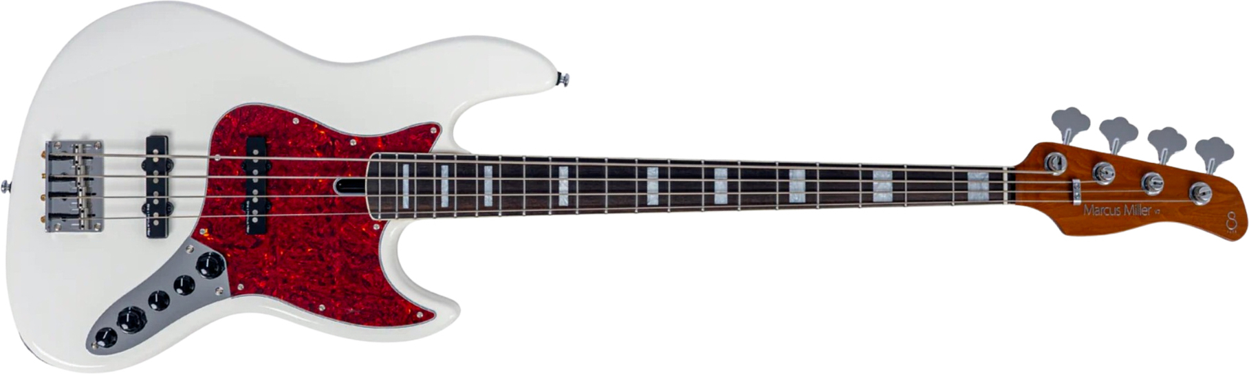 Sire Marcus Miller V7 Alder 2nd Gen 4st 4c Active Eb - Antique White - Solidbody E-bass - Main picture
