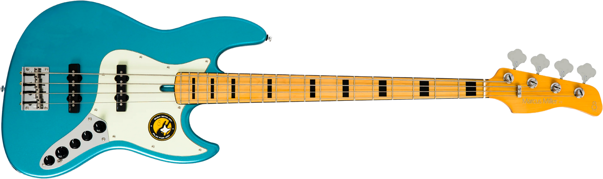 Sire Marcus Miller V7 Alder 2nd Gen 4st 4c Active Mn - Tide Pool - Solidbody E-bass - Main picture